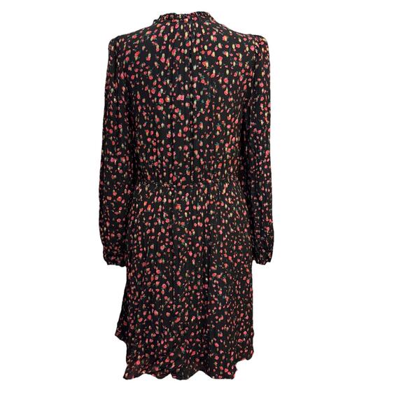 J Crew Dress 8 Womens Abstract Floral Feminine Artsy Whimsical Stretch Waist - Picture 5 of 9
